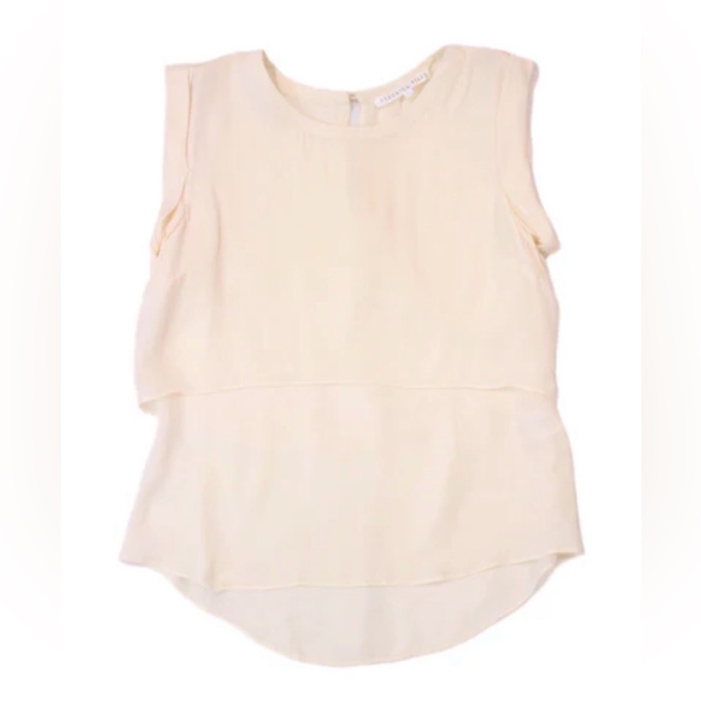 Veronica Beard 100% Silk Ivory Blouse Size 4